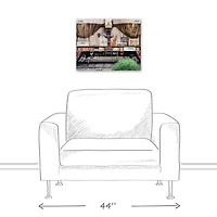 Rustic Train 20" x 16" Canvas Wall Art