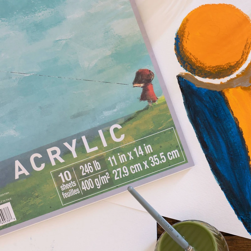 12 Pack: Acrylic Paper Pad by Artist's Loft™, 11" x 14"