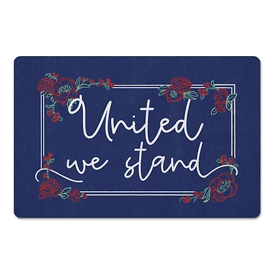 United we Stand Script Floor Mat, 18" x 27"