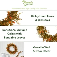 21" Autumn Fern Wreath