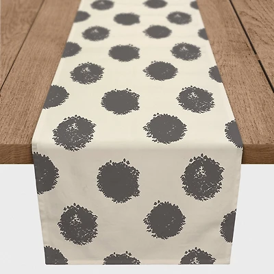 90" Polka Dots Cotton Twill Runner