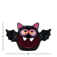 Mr. Halloween 9" Motion Activated Ceramic Bat Candy Bowl
