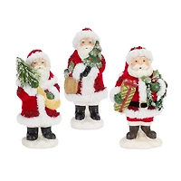 8.75" Santa Figurine Set