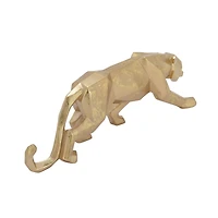 CosmoLiving by Cosmopolitan 18" Gold Leopard Sculpture