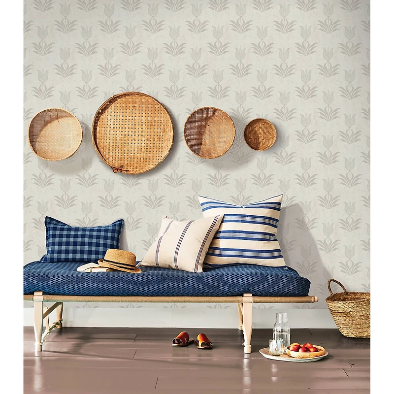 NuWallpaper Jen Hewett Parrot Tulip Mustard Peel & Stick Wallpaper