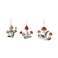 Hello Honey® 3 Pack 8" Mushroom Wool Felt Ornaments