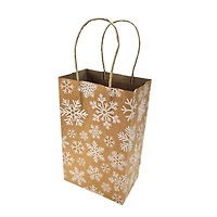 Small Snowflakes Kraft Gift Bags, 6ct. by Celebrate It™