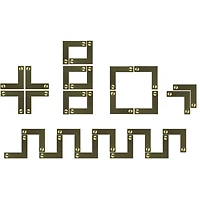 Dritz Home Brass Smooth Campaign Hardware Corners