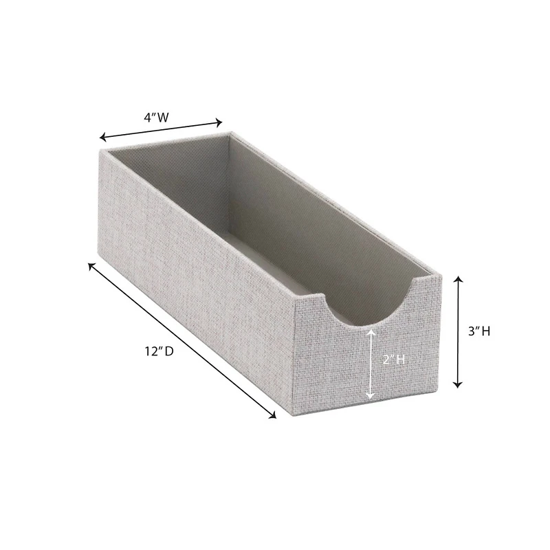 Household Essentials 12" Gray Narrow Accessory Organizer Trays, 2ct.