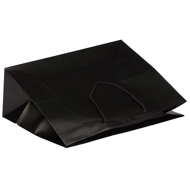 JAM Paper X-Large Black Matte Gift Bags, 100ct.