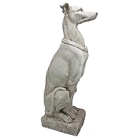 Design Toscano 30" Art Deco Whippet Greyhound Sentinel Dog Statue