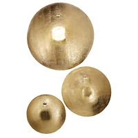 Gold Metal Eclectic Wall Decor Set
