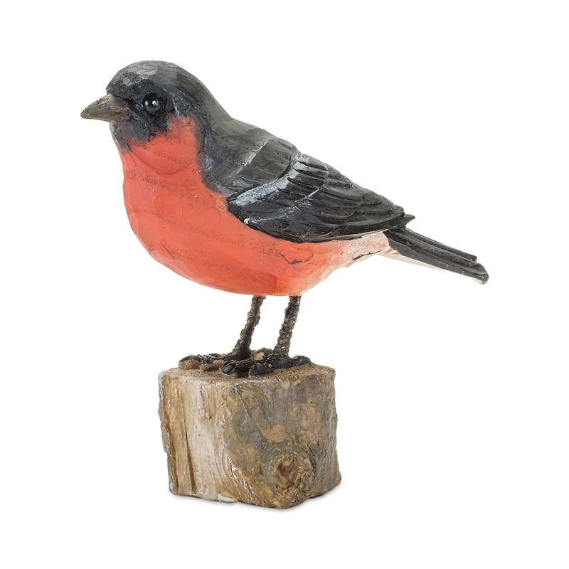 4" Rustic Bird Perched on Stump Figurines, 2ct.