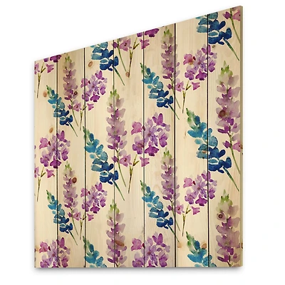 Designart - Pink and Purple Floral Pattern