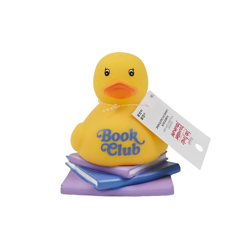 Assorted 4" Book Club Rubber Duck, 1pc. by Fab Finds