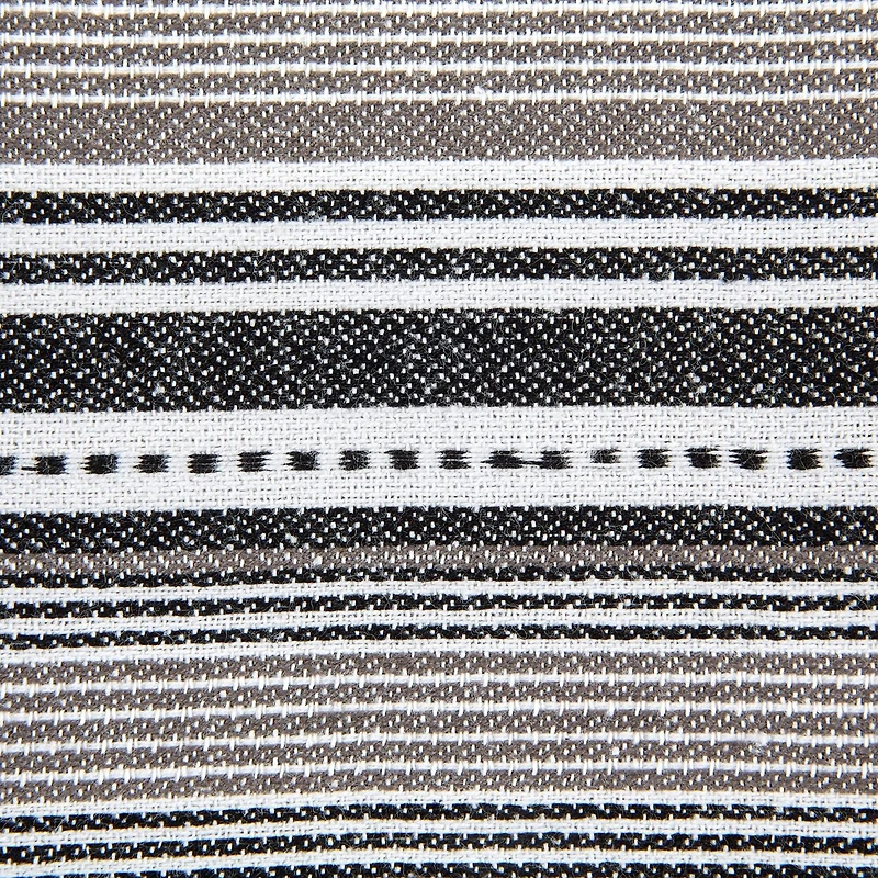 DII® Black Urban Stripe Dishtowel Set