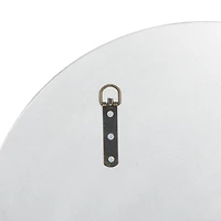 20" White Wood Glam Wall Clock