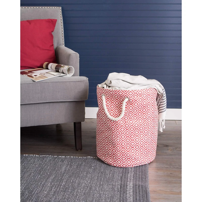 DII® Small Rust Geo Diamond Round Paper Bin