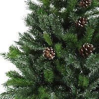 7ft. Unlit Full Snowy Delta Pine Artificial Christmas Tree