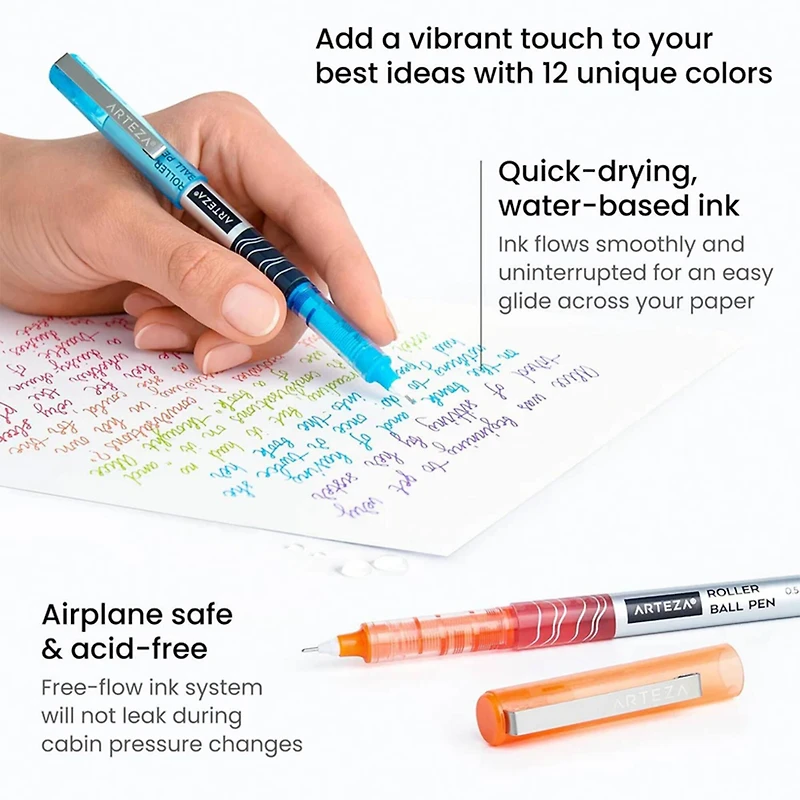 Arteza® Needle Tip Roller Ball Pen Set