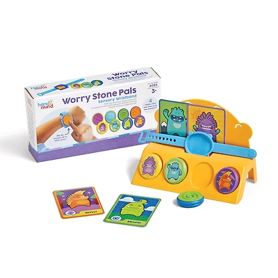 hand2mind Worry Stone Pals Sensory Wristband Set