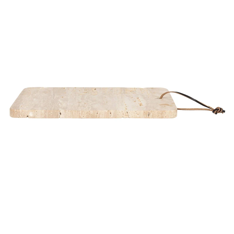 Hello Honey® 12" Travertine Cutting Board with Leather Tie