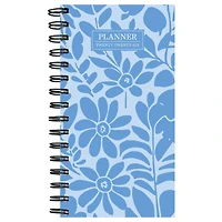 2026 Blue Blooms Small Weekly Monthly Planner