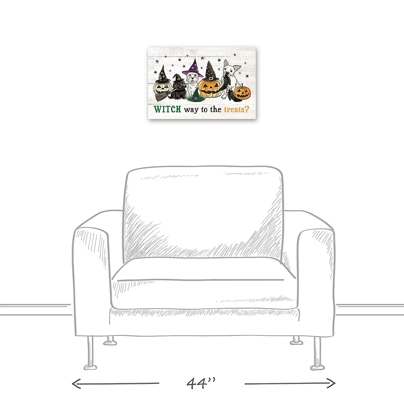 Witch Way to Treats 18" x 12' Canvas Wall Art