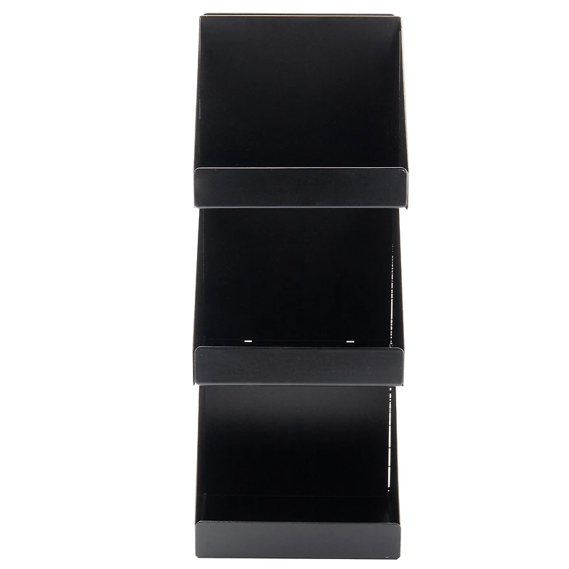 Mind Reader Black 3-Tier Coffee & Tea Condiment Organizer