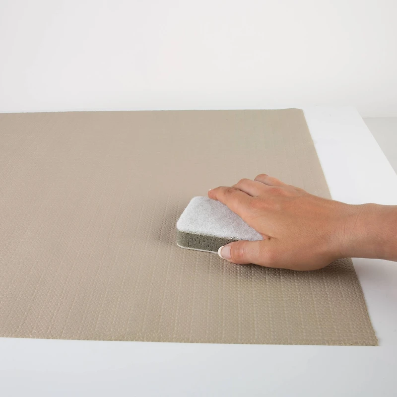 Simplify 17.5ft. Taupe Smooth Surface Shelf Liner