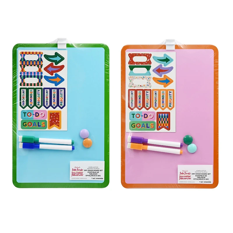Assorted Dry Erase Board Set, 1pc. by Fab Finds