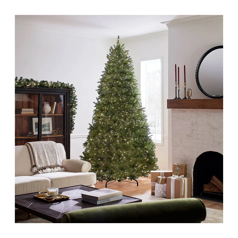 9 ft. Pre-Lit Dunhill® Fir Medium Profile Artificial Christmas Tree, Clear Lights