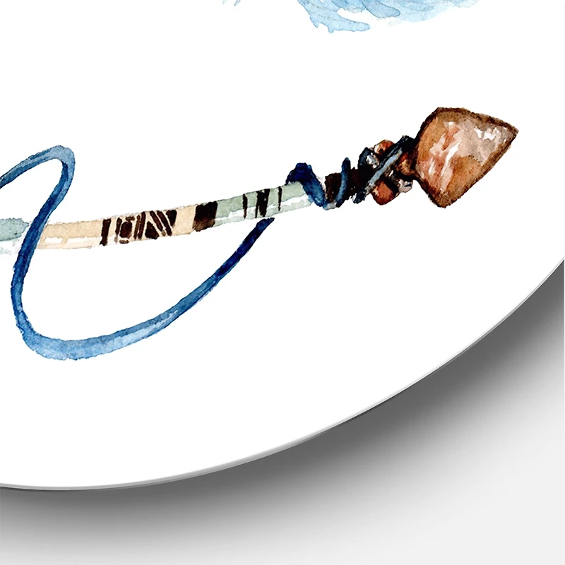 Designart - Ethnic Feathers and Flowers On Native Arrows IV