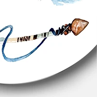 Designart - Ethnic Feathers and Flowers On Native Arrows IV