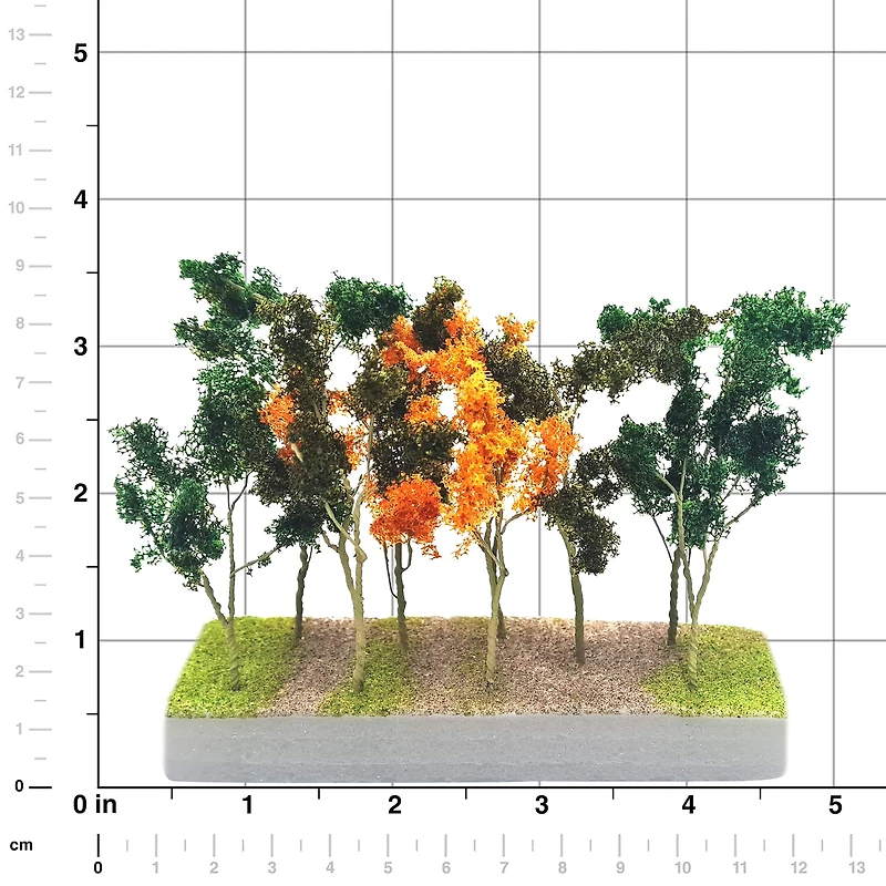 JTT Scenery Products Mini Fall Mixed Woods Edge Trees