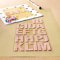 Blush Glitter Alphabet Stickers by Recollections™