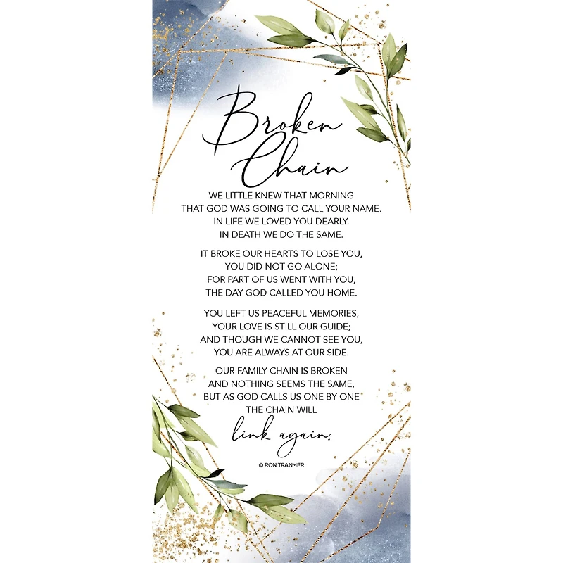 Broken Chain by Ron Tranmer Wall Plaque