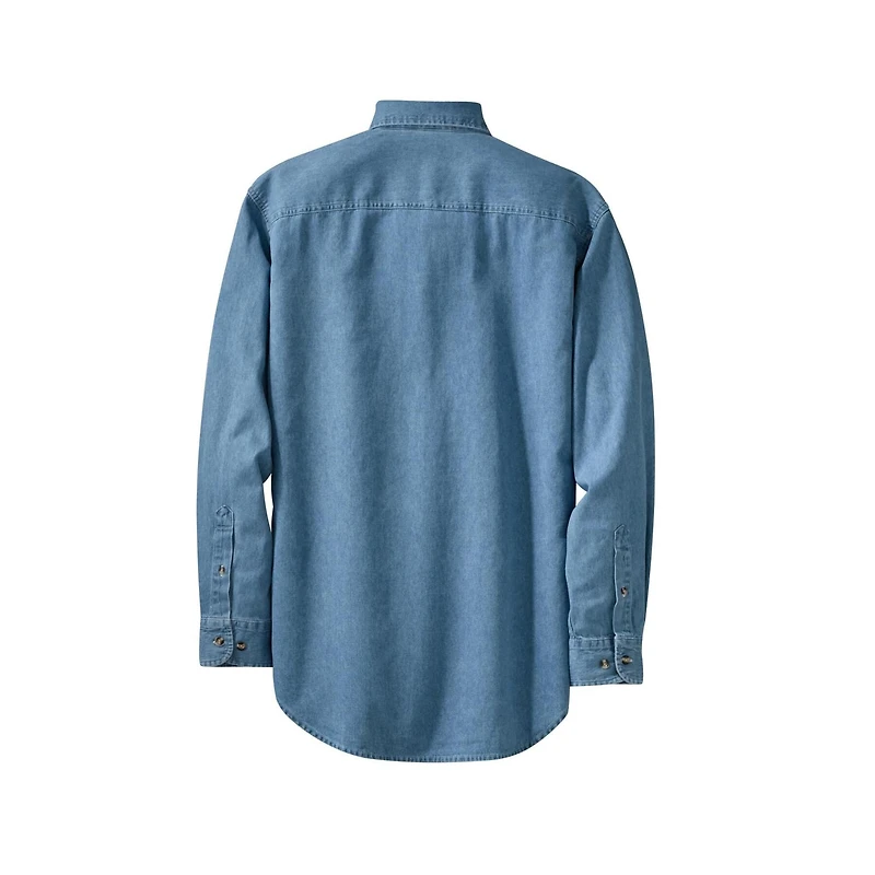 Port & Company® Long Sleeve Value Denim Shirt