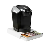 Mind Reader White Single Serve Coffee Pod Drawer and Holder