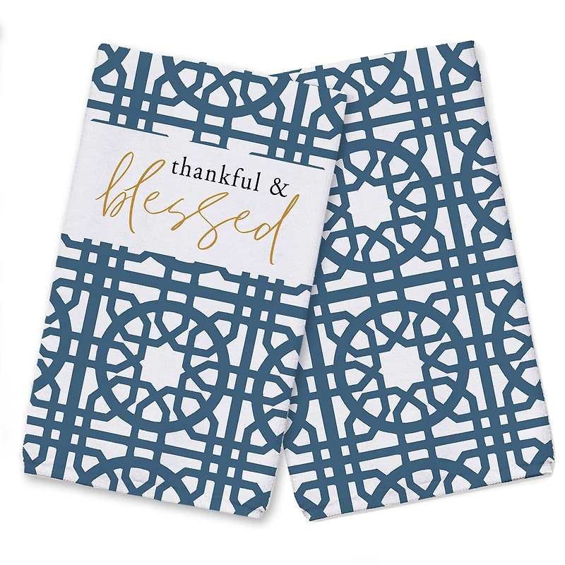 Thankful & Blessed Hand Towel Set