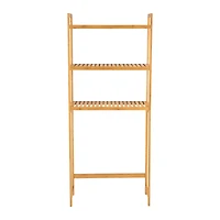 Organize It All Bamboo Over the Toilet Storage Space Saver