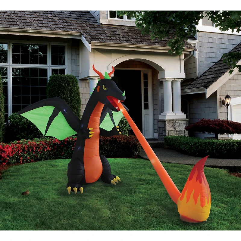 8ft. Inflatable Fire Breathing Dragon