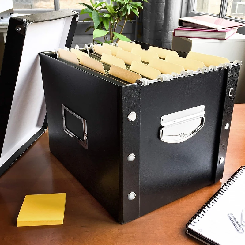 Snap-N-Store Black Letter File Box