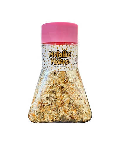 Cake Craft Gold Metallic Flakes
