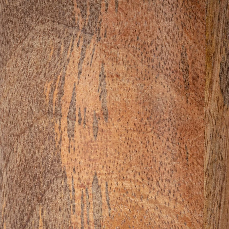 Hello Honey® 15" White Round Elevated Marble & Wood Food Pedestal