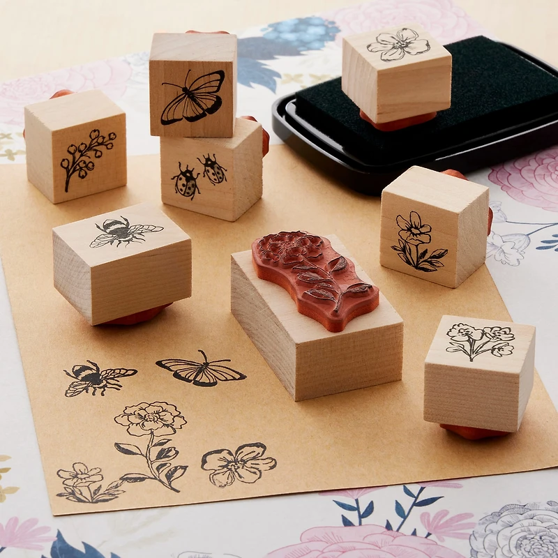 Flower Wood Stamp Set by Recollections™
