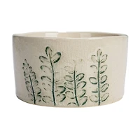 Hello Honey® 4" Cream Stoneware Botanicals Bowl Set
