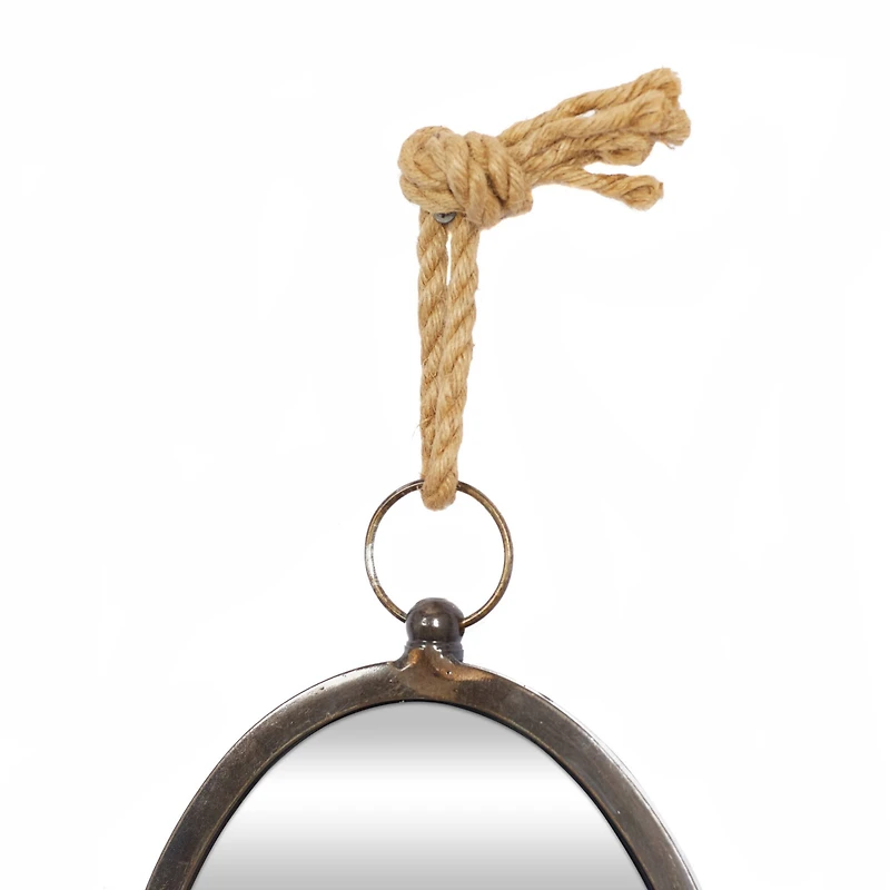 Gray Metal Glam Hanging Wall Mirrors, 5ct.