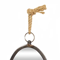 Gray Metal Glam Hanging Wall Mirrors, 5ct.