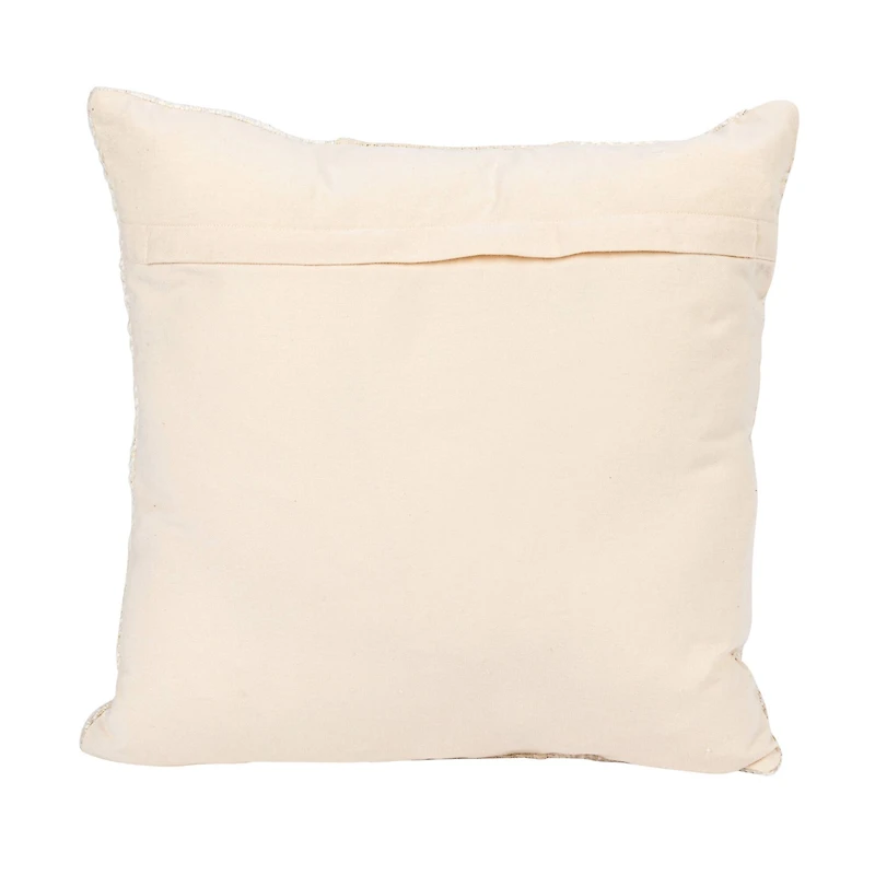 Hello Honey® Cream & Natural Cotton Patchwork Pillow
